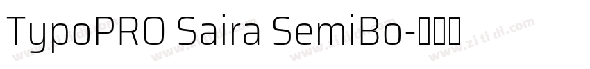TypoPRO Saira SemiBo字体转换